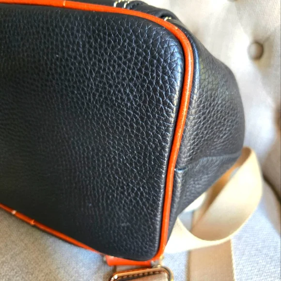 Dooney & Bourke Black Pebbled Leather Backpack - Picture 6 of 12